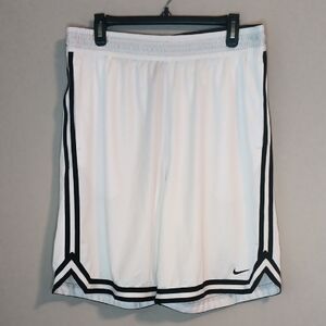 Nike White and Black Athletic Shorts